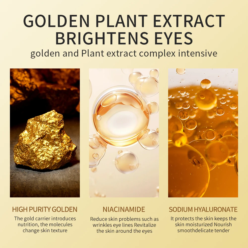 

Zozu 30pairs Gold Nourishing Hydrating Eye Deeply Skin Firming Gold And Collagen Eye Moisturizing Eye Patches Care V1f4