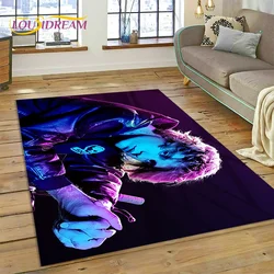 3D Justin Bieber Idol Singer Carpet Rug for Bedroom Living Room Home Sofa Decoration,Children Game Large Decor Floor Mat Gift