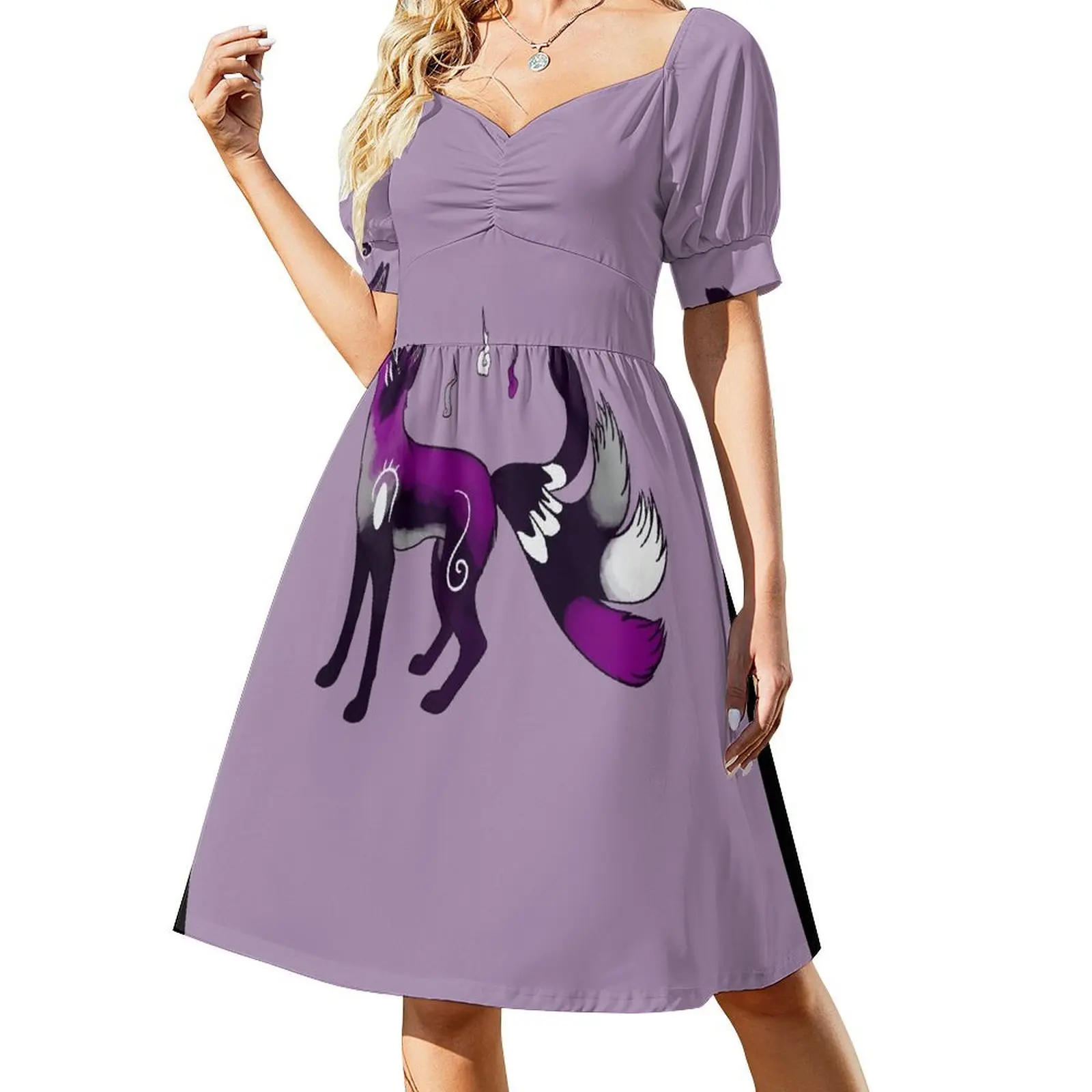 

Ace Pride Kitsune Fox Short-Sleeved Dress dresses ladies 2025 summer dress summer
