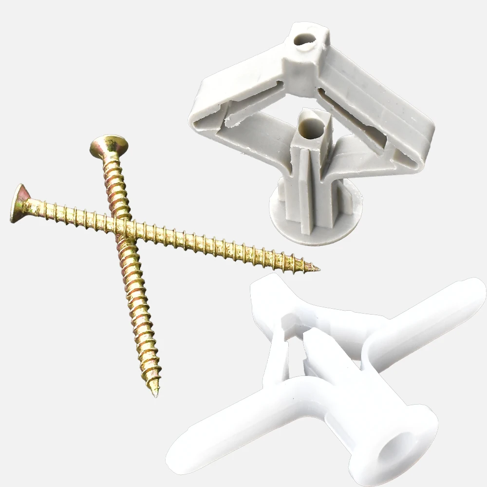 Plastic Aircraft/Butterfly Type Gypsum Board Anchors Drywall Fixings Bolts Curtain Wall Expansion Tube Self-Tapping Nail Screws