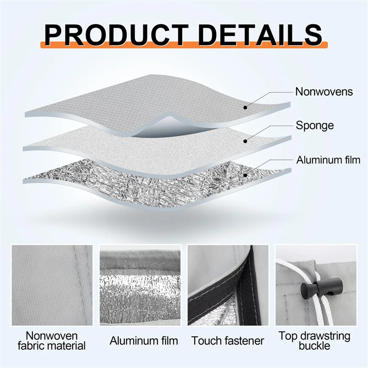 ONCE Palm Tree Root Protectors,3 Layers Tree Root Freeze Protectors with Ground Nails,Winter Tree Root Frost Covers Outdoor