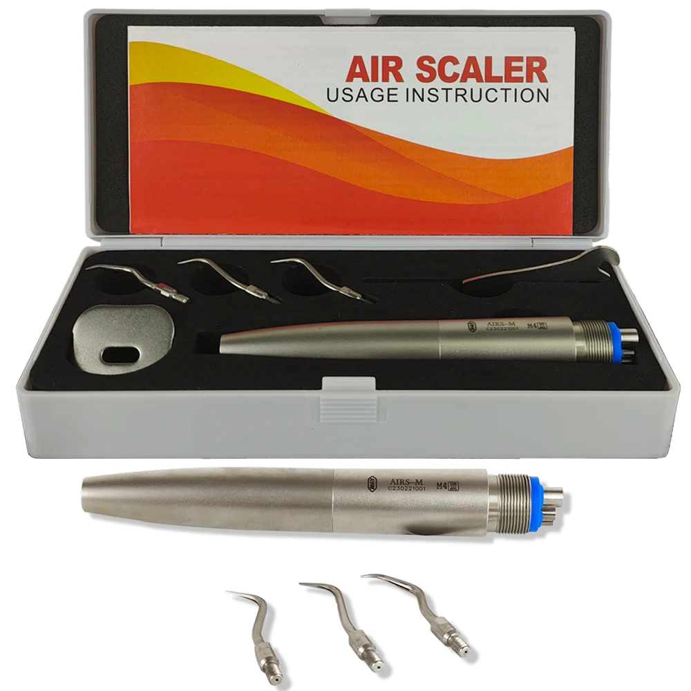 Dental Equipment Air Scaler Handpiece  Scaling Technology High Frequency Pneumatic Scaler Optional 2/4 Hole