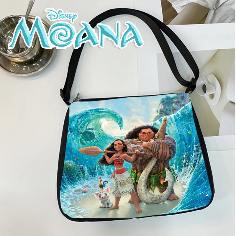 

Disney New Movie Moana 2 Women's Shoulder Bag Fashion Anime Cosmetics Storage Bags Cute Cartoon Handbag Kawaii Girls Commuter