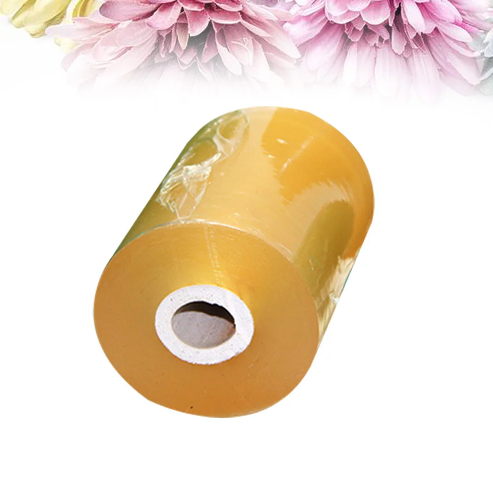 Self-adhesive Nursery Stretchable Fruit Tree Grafting Tape Garden Flower Vegetable Grafting Tapes(Yellow)