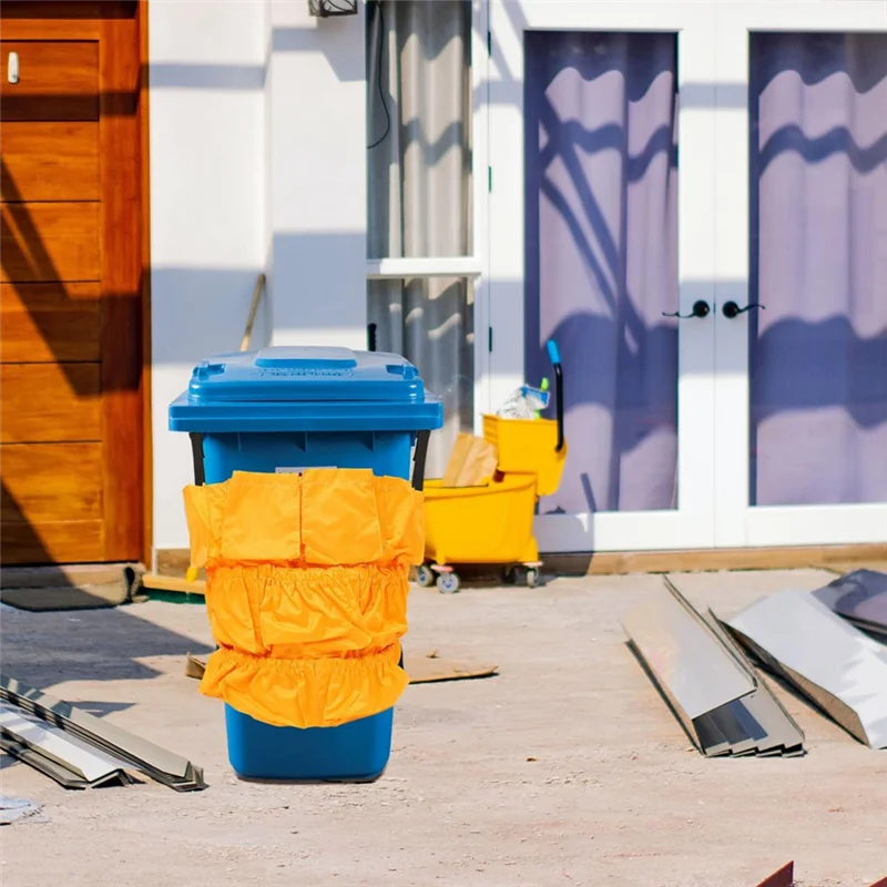 

AT63 Коммерческий мешок для чистки, подходит для бака емкостью 32–50 галлонов, круглый держатель для мешков для мусора, органайзер для мусорного бака Caddy' S Bag