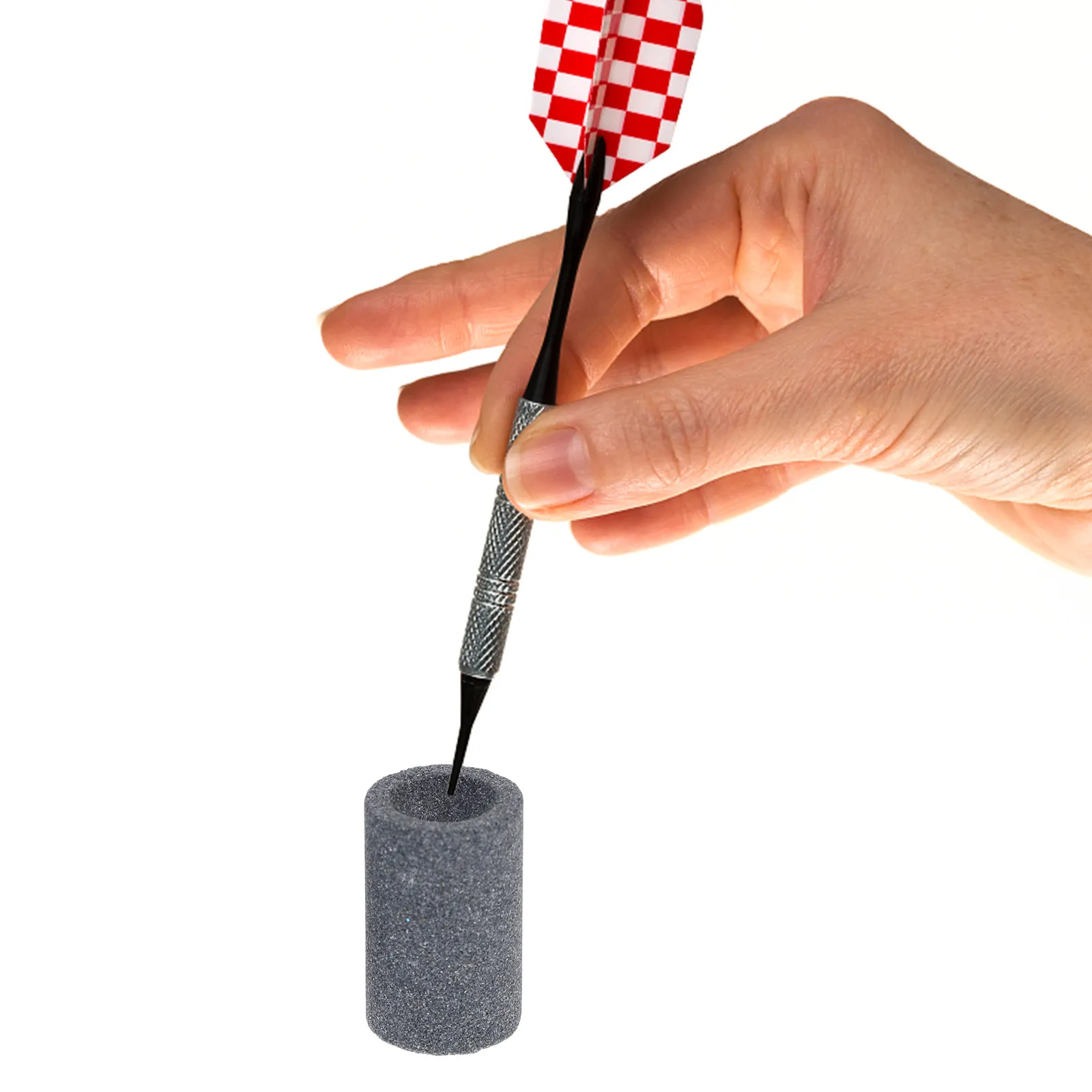 10Pcs Small Grinding Stone Dart Sharpener Professional Tip Grinder for Steel Tip Darts Polishing Filing Rounding Sharpness