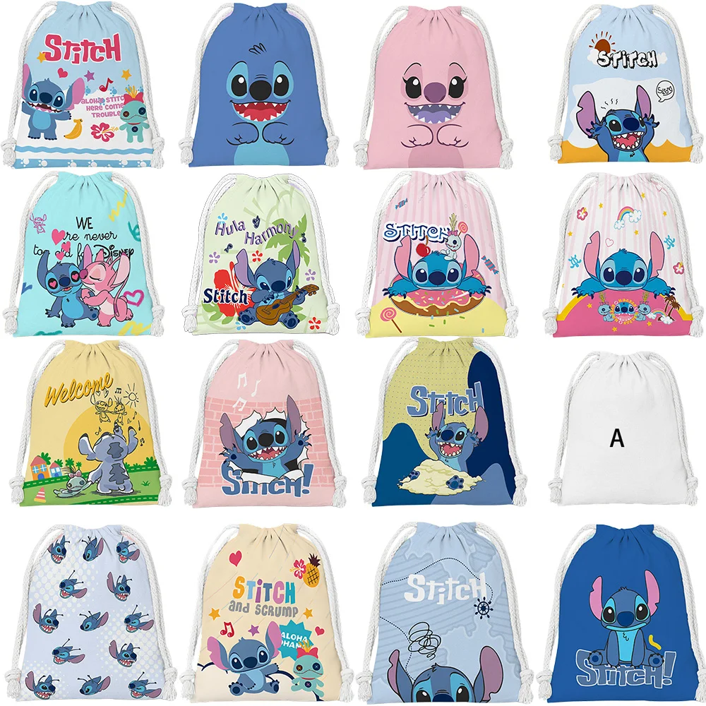 

5Pcs Stitch Bunch Pocket Birthday Decoration Gift Filling Bag Candy Bag Gifts for Guests Storage Bag Baby Shower Party Supplies