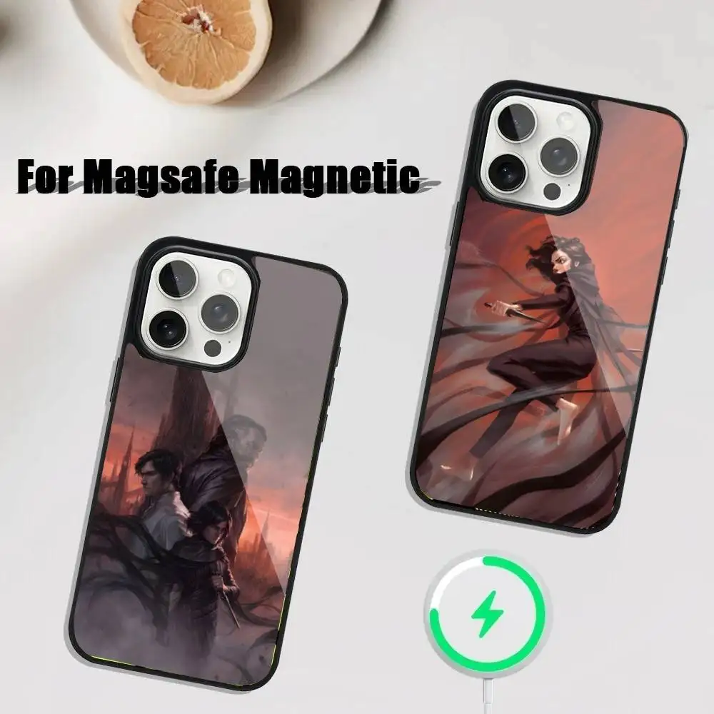 

M-Mistborn Trilogy Vin Phone Case For iPhone 17,16,15,14,13,12,11,Pro,Max,Plus,Mini,SE4,E Magnetic Magsafe Wireless Charging