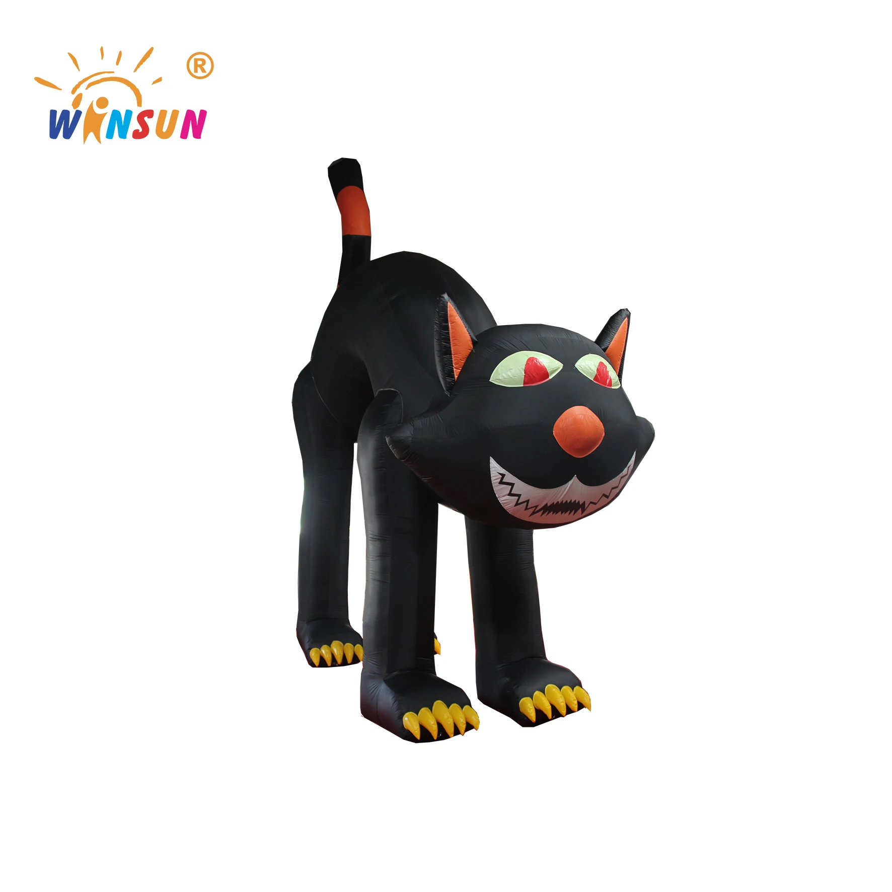 Winsun Halloween Cartoon Inflatable Advertising Model Black Cat Ornament Decoration Model Outdoor