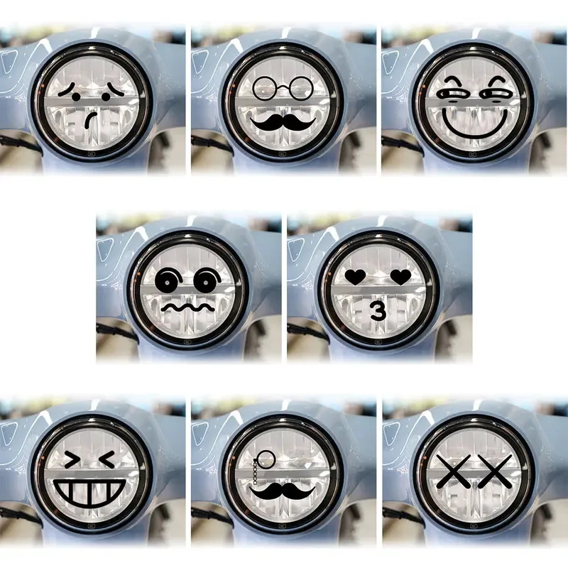 

Motorcycle Accessories For PIAGGIO Vespa Primavera 50 125 Sprint 50 125 GTS GTV 300 250 SUPER Headlight Sticker Expression Decal