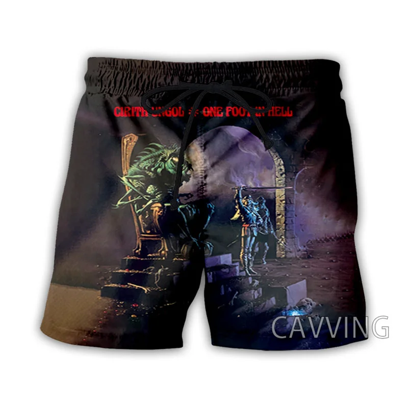 CAVVING 3D Print  Cirith-Ungol  Band  Summer Beach Shorts Streetwear Quick Dry Casual Shorts Sweat Shorts for Women/men