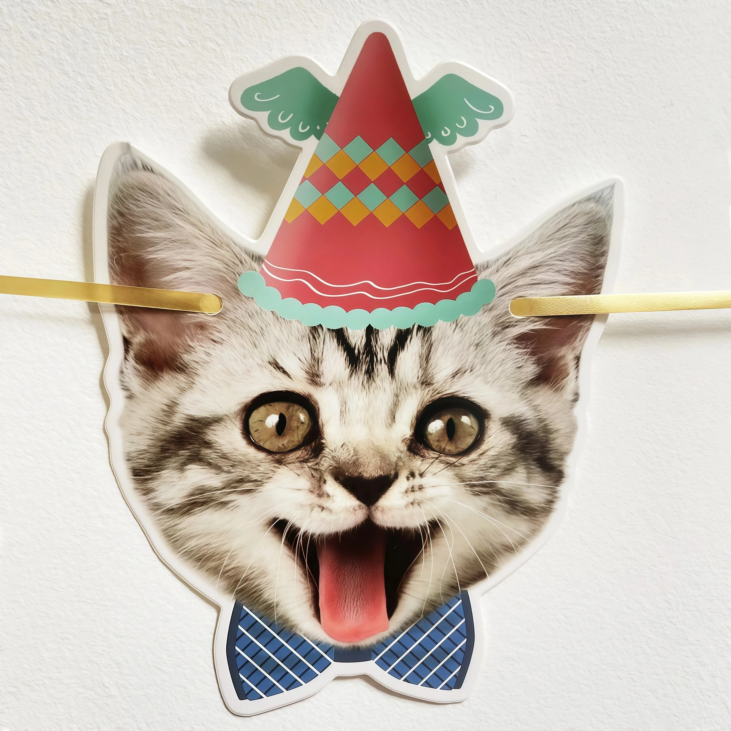 Geburtstagsparty-Dekoration mit Katzenmotiv, Banner „Happy Birthday“ für Kätzchen, Kuchendeckel, Zubehör für Geburtstagsdekorationen für Jungen und Mädchen – Detail 9
