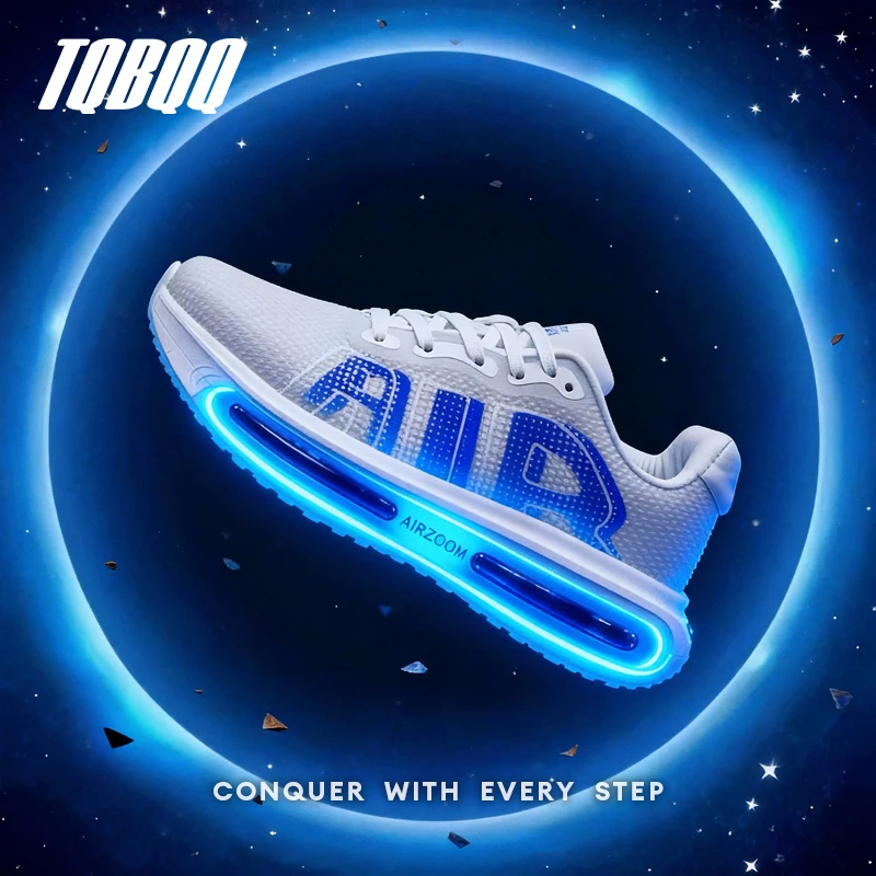 Marathon Carbon Plate Running Shoes for Men Air Cushion Breathable Women Shockproof Non-Slip Sneakers Outdoor Sports Athletic
