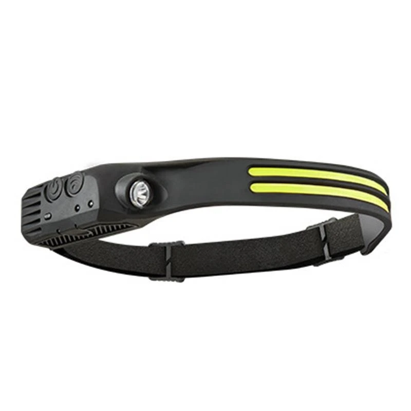 Cross border induction headlight COB bar bright silicone running USB charging night running fishing work