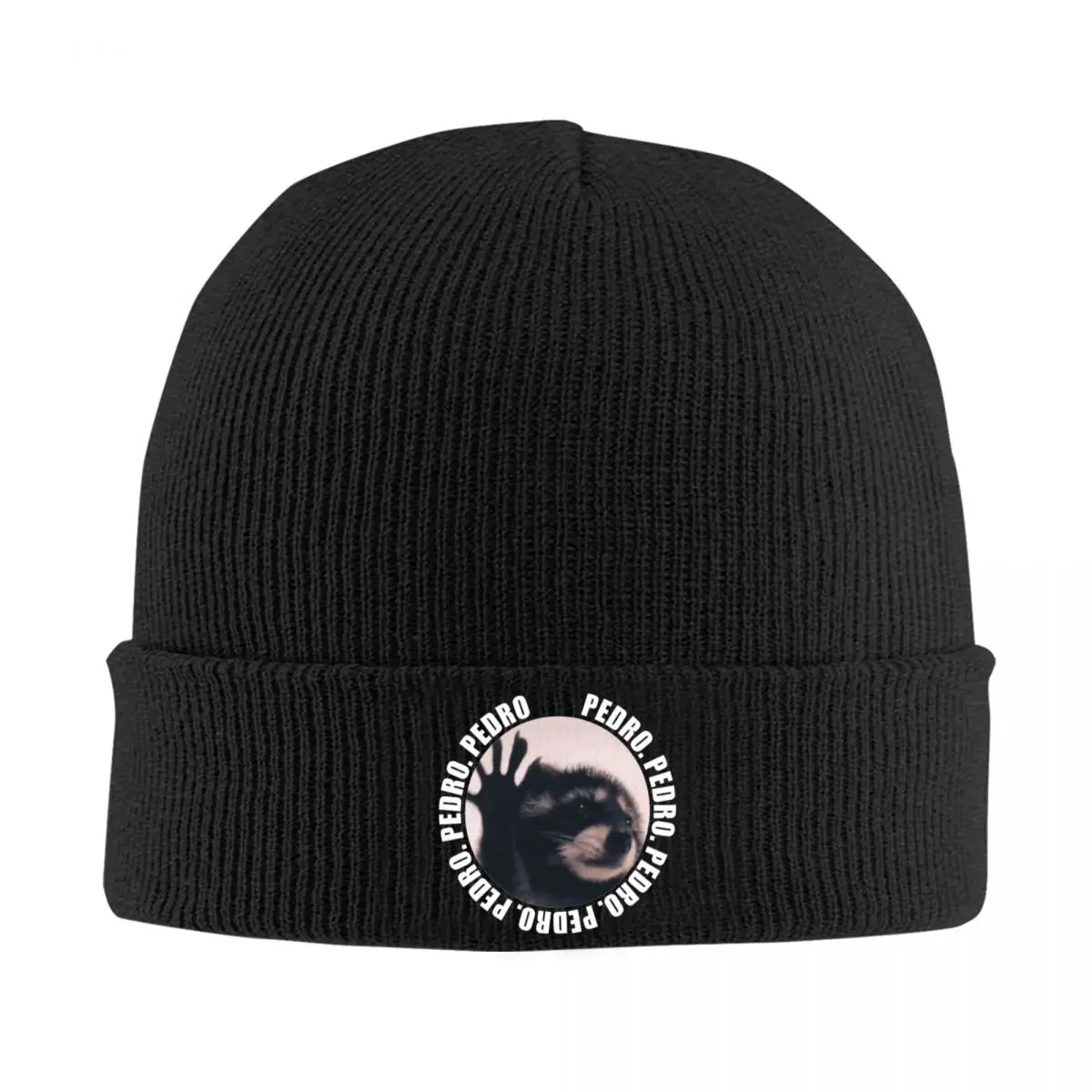 Pedro Raccoon Dancing Meme Hat Autumn Winter Beanie Baggy Funny Memes Caps Men Women Acrylic Knitted Hat