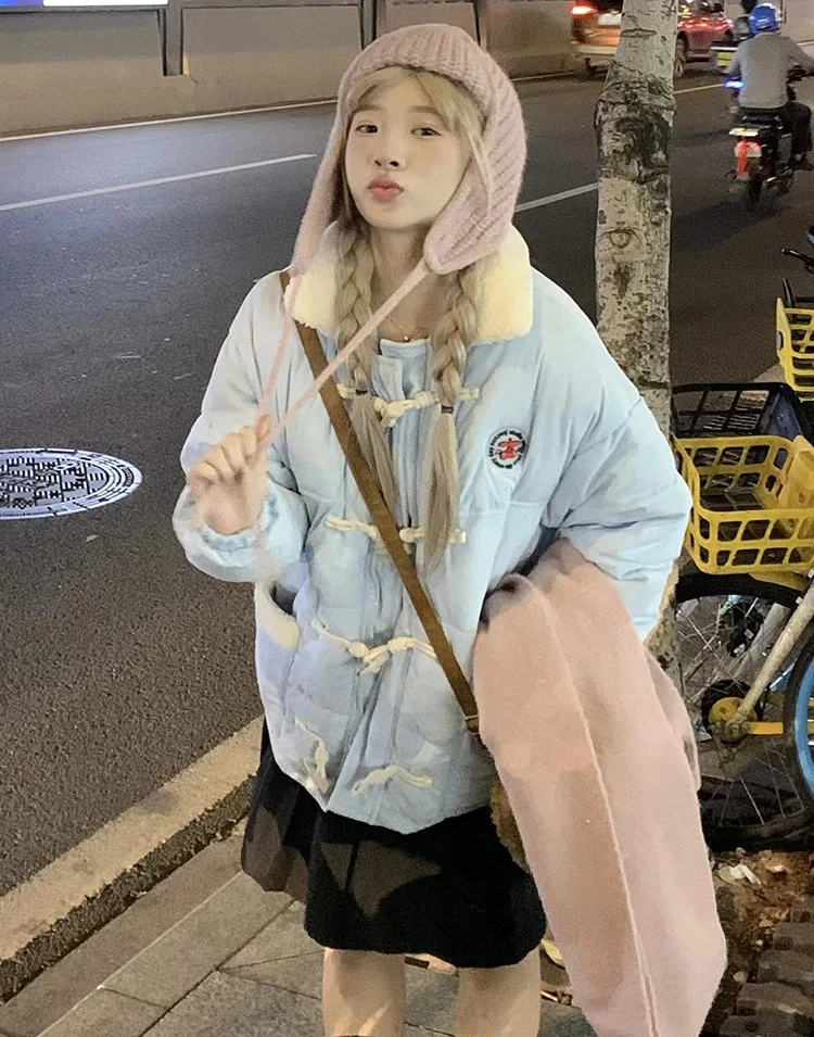 

bread jacket women loose and versatile thick sweet loose Korean version warm cotton jacket