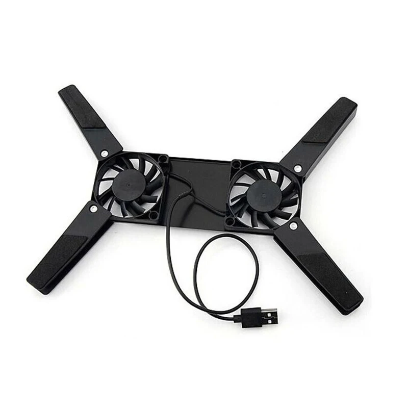 Foldable USB Cooling Fan CPU Cooler Mini Octopus Cooler Pad Quiet Stand Double Fans for 7-15 inch Notebook Laptop