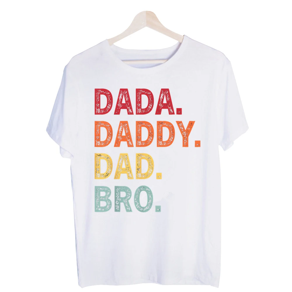 Men's Dad Typography Print Graphic Tee, Short Sleeve Crew Neck T-Shirt for Casual Daily Wear and Father's Day Outfits
