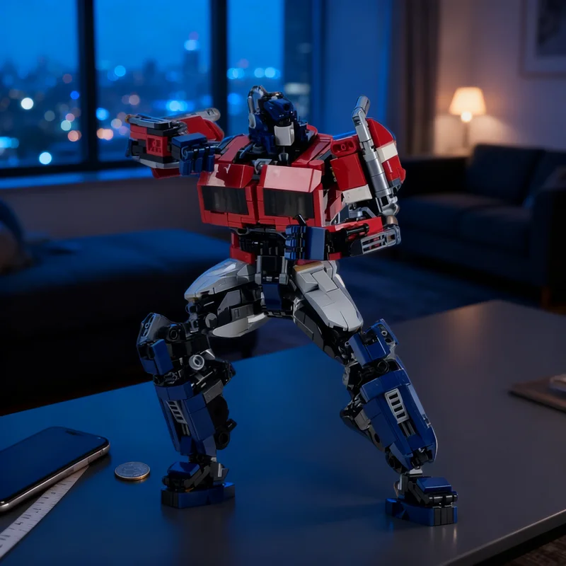 

827pcs MOC Optimus Prime Bumblebee Movie Transforms Model Building Blocks Creative Display Gift Collectible Decor Kids Premium