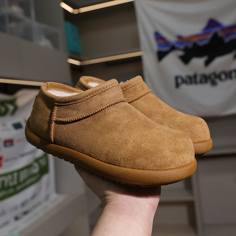 

Super Comfortable Fce Lined Rubber Bot Snow Boots Men Women Sle Soft Potato Bread oe Anti Slip Warm Winter Boots