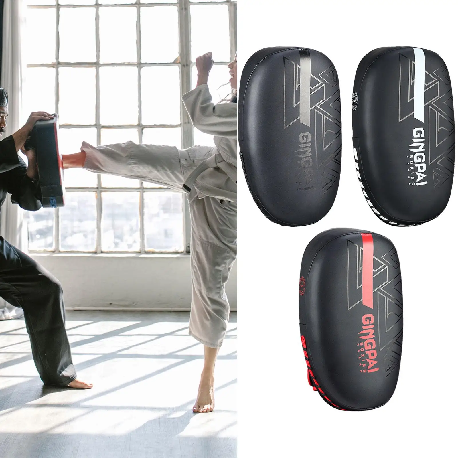 

Taekwondo Kick Pad Curved Back Kick Target for Boxing Kickboxing Muay Thai