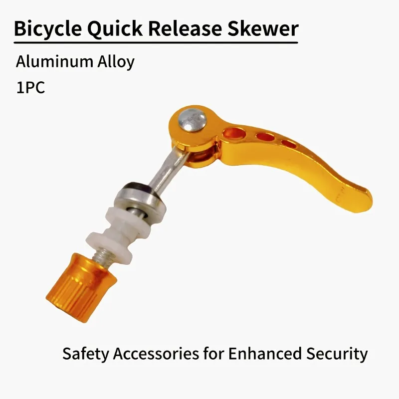 

Bicycle Quick Release Skewer Aluminum Alloy Mountain Bike Skewer with Extended Lever Lightweight Safety Cycling Accessories
