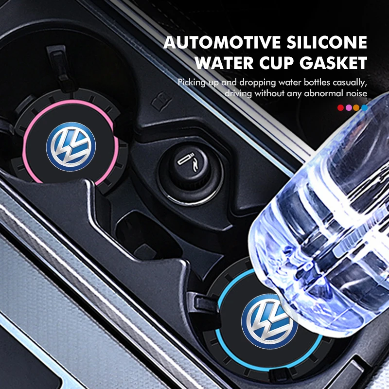 Cup Holders For Volkswagen VW 2pcs Car Cup Holder Anti Slip Insert Coasters Pads Accessories Polo Jetta Sagitar Magotan Passat B view 5