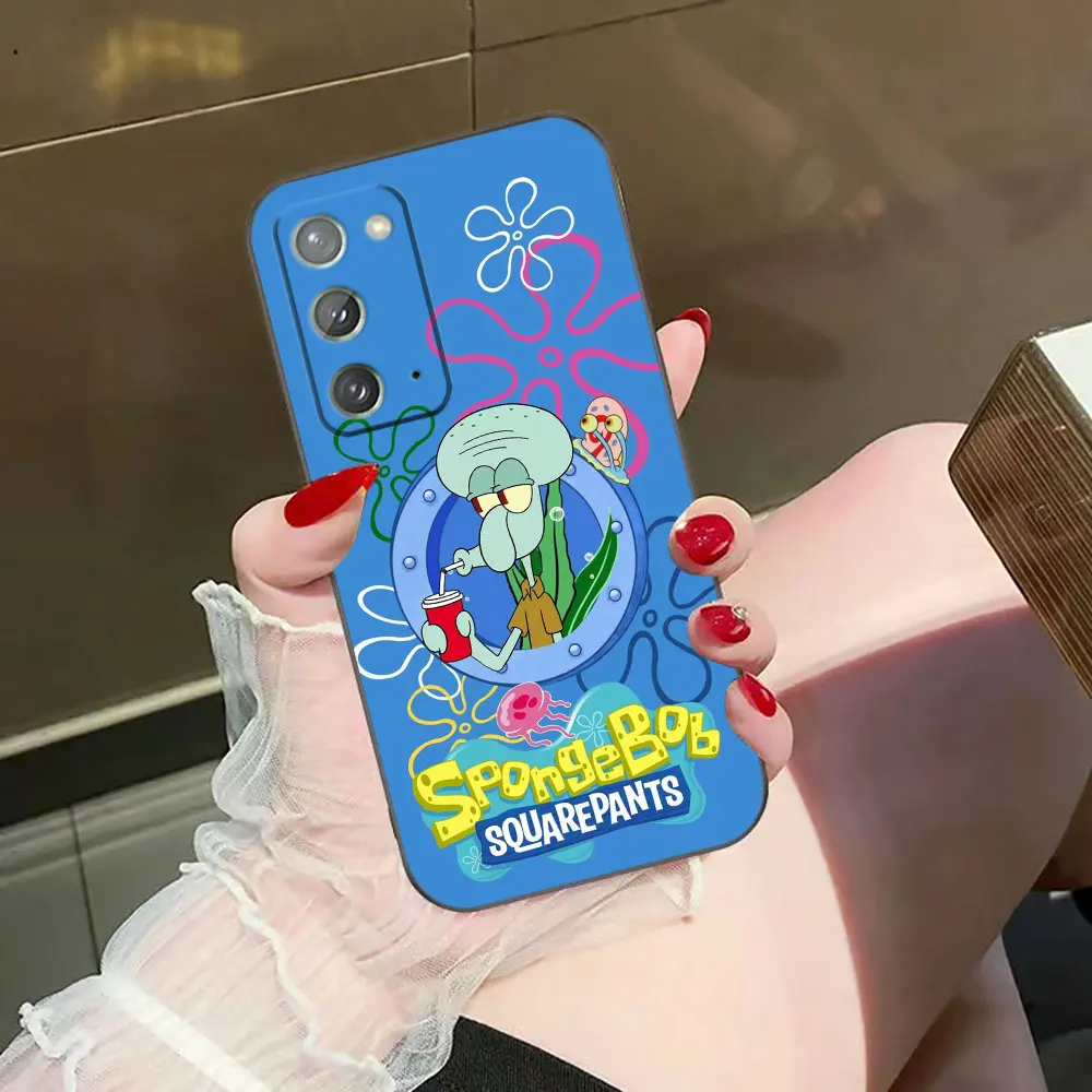 S-SpongeBob S-SquarePants Phone Case For Samsung NOTE 8 9 10 20 Ultra Lite A02 A02S A03 A03S A04 A04E A05S A8 A9 A10 A10E Case