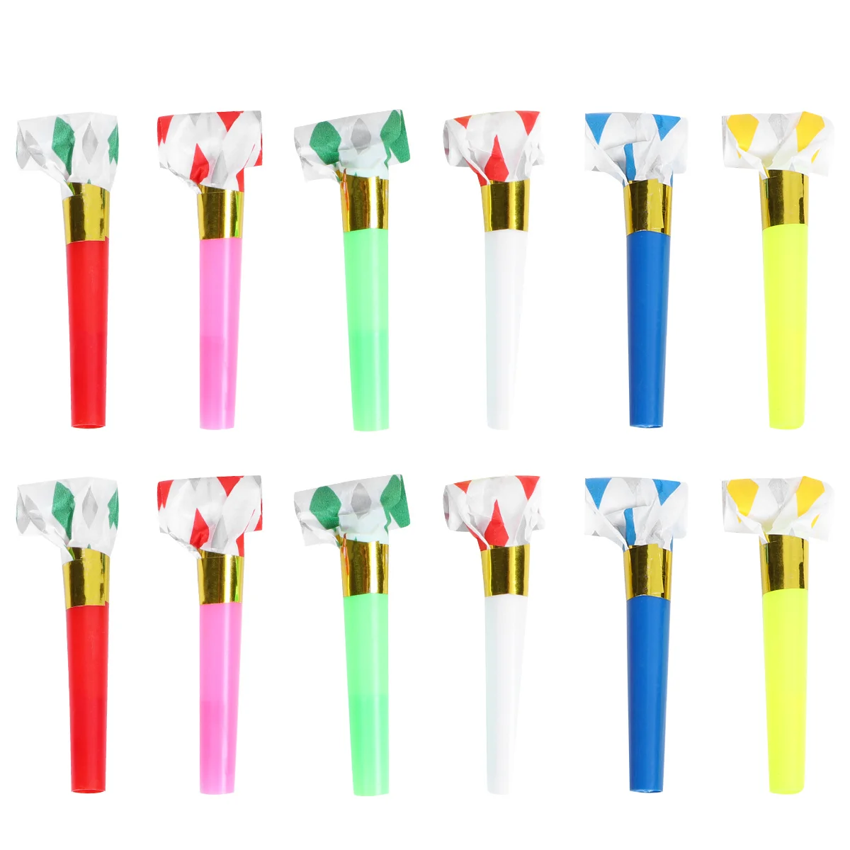 

50Pcs 6cm Assorted Colors Party Blowouts Whistles Musical Noisemakers for Masquerade Costume Parties Blowout Whistle