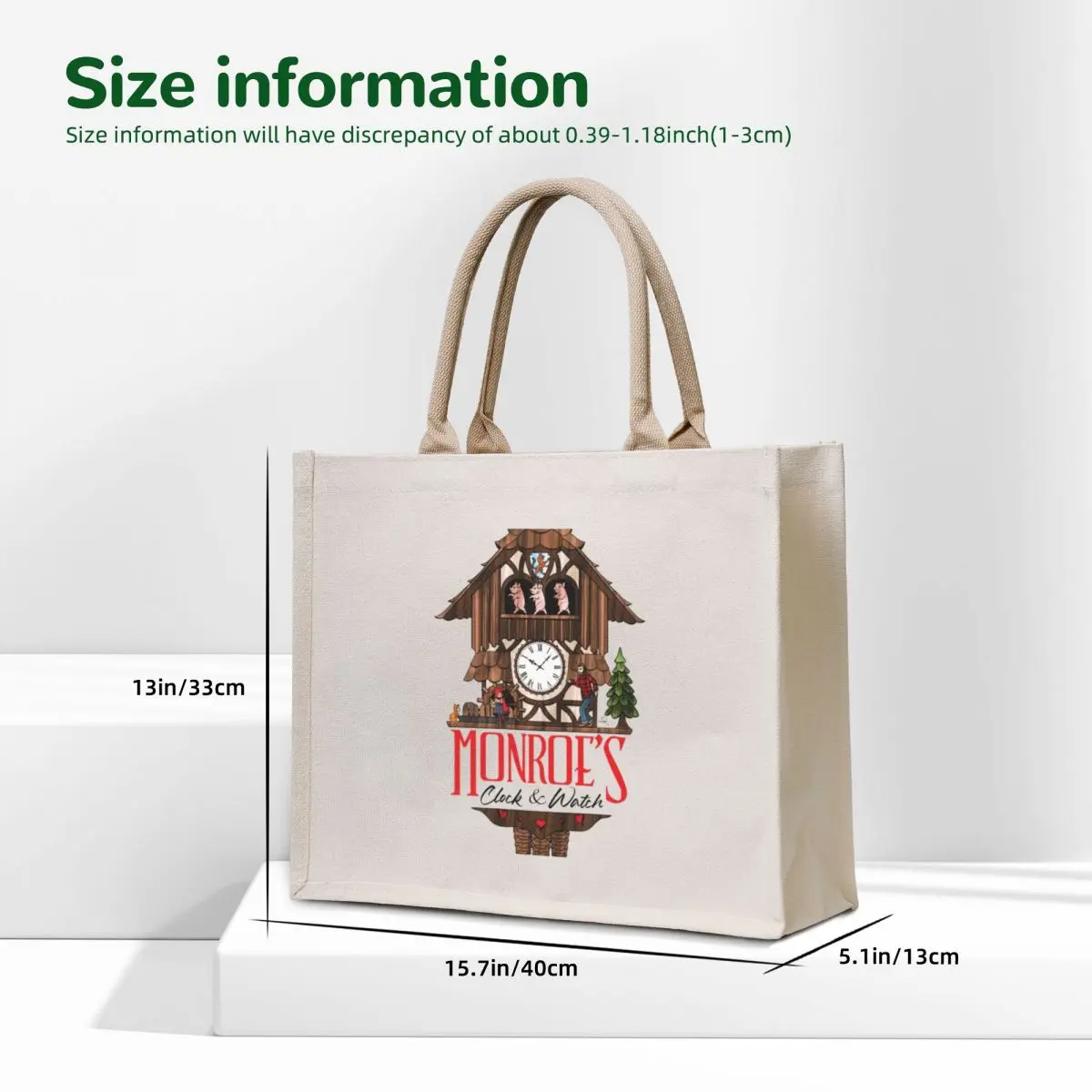 Monroe’s Clock & Watch (GRIMM) Tote Bag tote bag screen cloth bag woman tote university shopping bags foldable