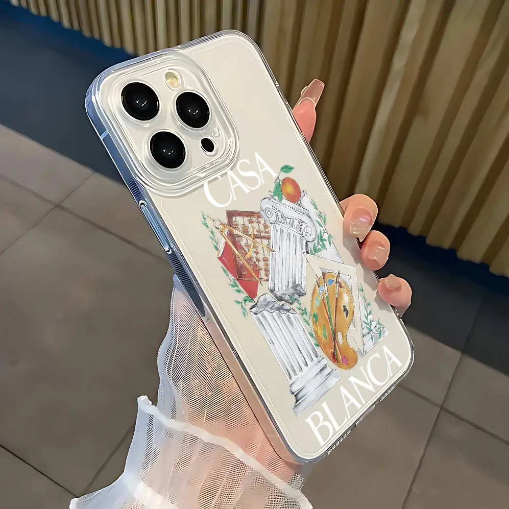 Moda C-Csislanca Cassa Del Telefono Per Samsung Galaxy S25 S24 S23 S22 S21 S20 FE Nota20 Note10 Edge Plus Ultra Lite 5G Trasparente