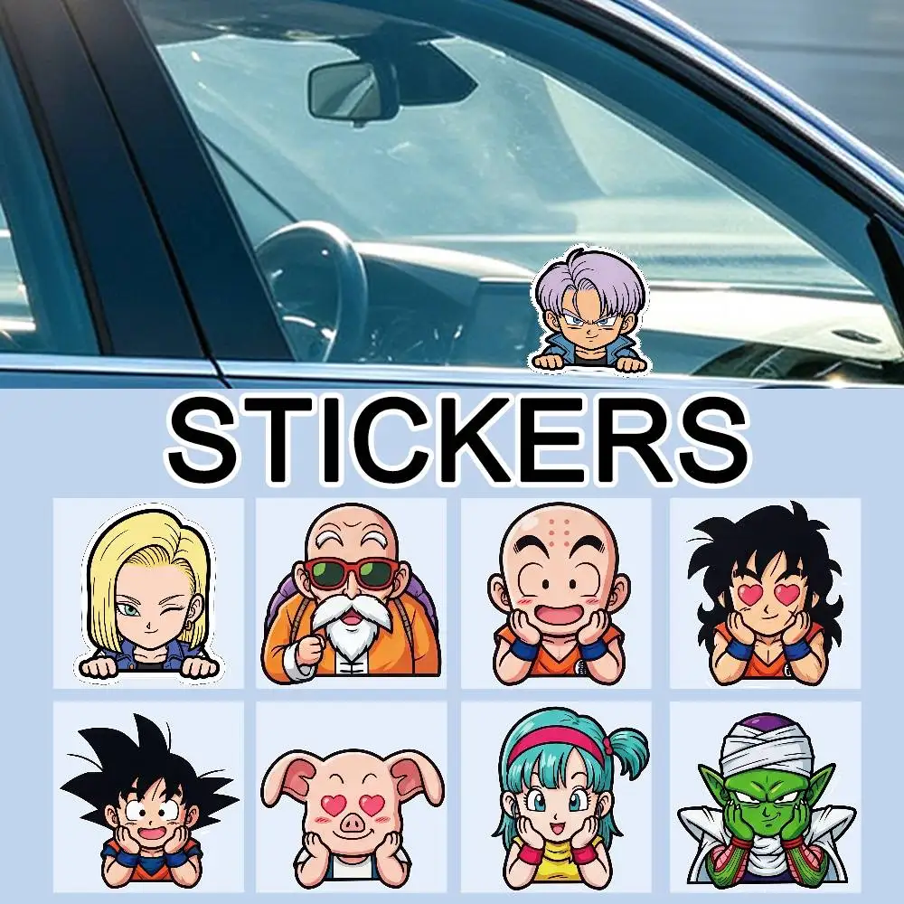 DRAGON BALL GOKU Funny Long Lasting Waterproof Reflective Sticker Scratch Conceal Fit Motorcycle Car Helmet Fridge Decals