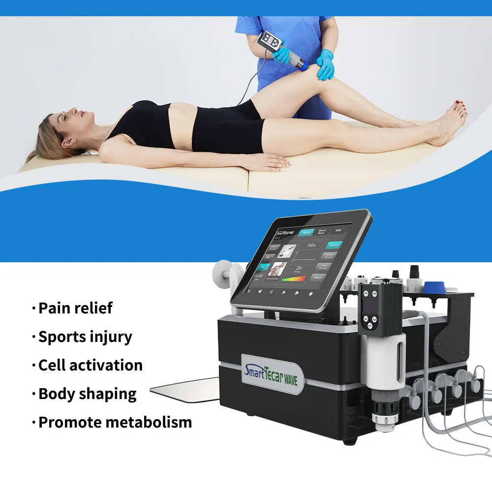 Indiba 448KHz Tecar Therapy Shockwave Physiotherapy Machine EMS for Pain Relief and Health Care