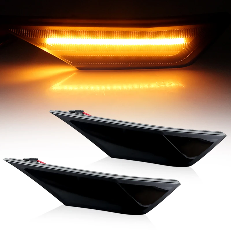 

2×for Honda Civic 2016-up 10th Generation LED Side Marker Lights Flowing Turn Signal Lamps Car Accessories - OEM# 34300-TET-H01