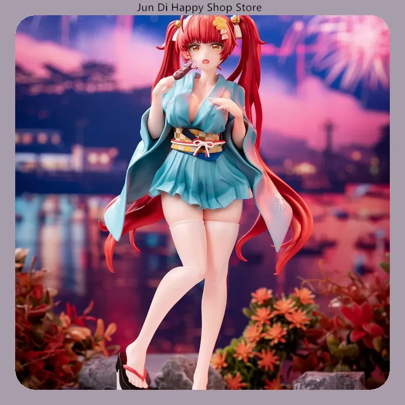 

1/7 Scale Honolulu Yukata Version Approx. 24cm Azur Lane: Slow Ahead! Honolulu Yukata Figure Model Statue Collection Desktop Toy