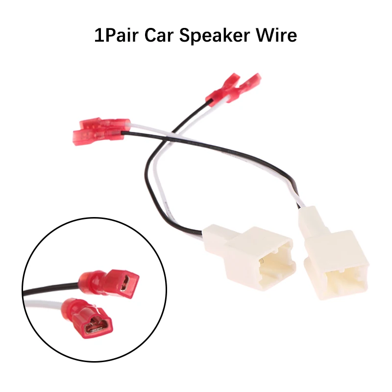 1Pair Car Tweeter Dash Front Speaker Wire Harness Adapter Cable Connector Wiring Cable For Nissan Renault Series Speaker