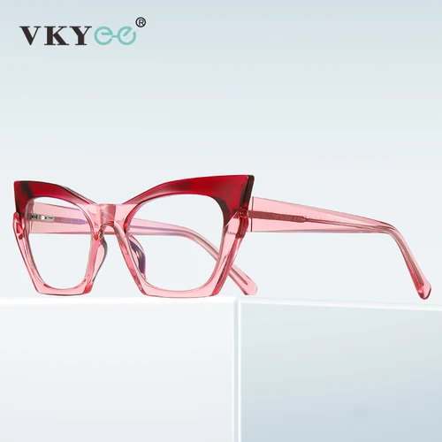 Imagen 2 del producto VICKY 2023 nueva luz anti-azul moda ojo de gato miopía, montura de presbicia gafas femeninas montura gafas de lectura PFD2158