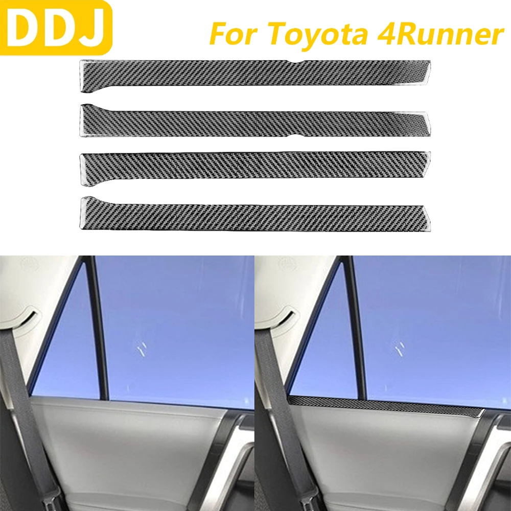 

Для Toyota 4runner 2010-2020 углеродное волокно внутренняя дверная оконная панель крышка декоративные автомобильные аксессуары наклейка для украшения интерьера
