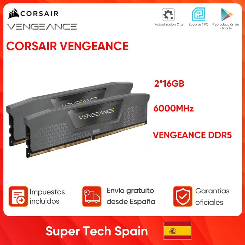 CORSAIR VENGEANCE DDR5 6000MHZ 2*16GB VENGEANCE DDR5 6000MHz Compatible Computer Memory