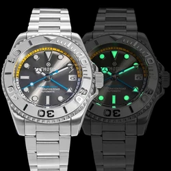 THORN titanium helium valve 300 meters diving watch GMT double time zone men's watch Trend watch