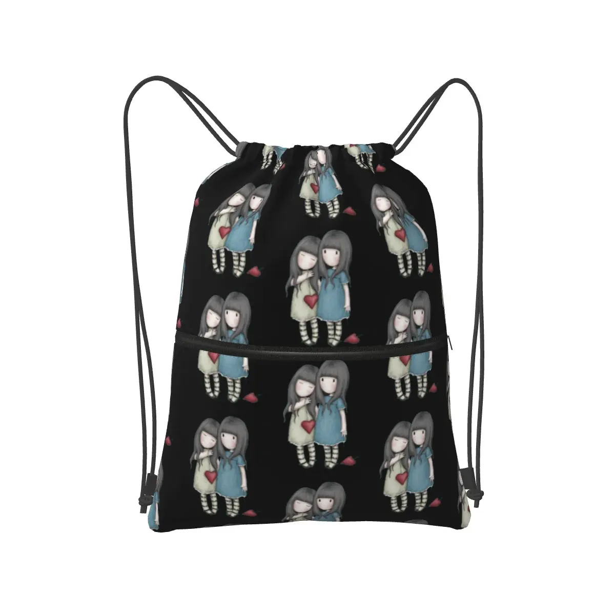 

Рюкзаки Gorjuss Santoro Friends, повседневные портативные сумки на шнурке, карманная обувь, сумки для книг для мужчин и женщин, школьные сумки