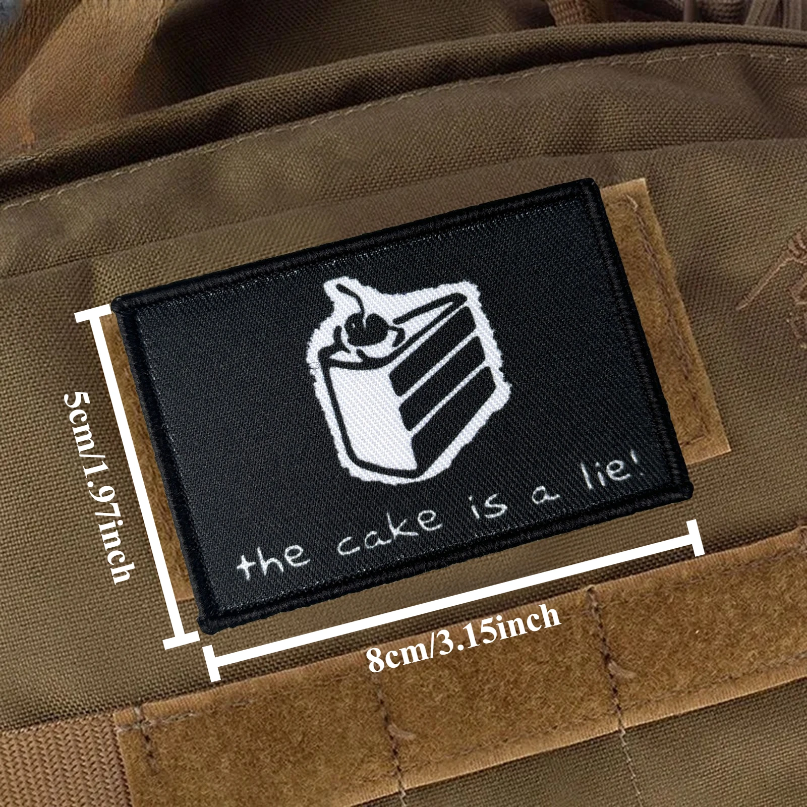 케이크는 거짓말이다 포털 전술 패치 재미있는 훅앤루프 - Urban Backpack Tactical 리뷰 및 가격