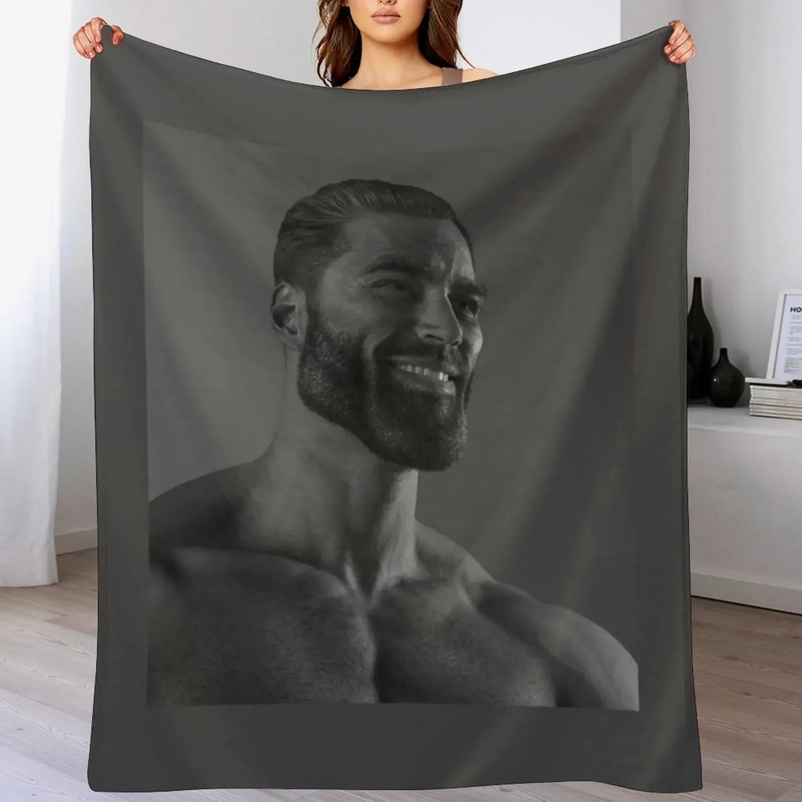 

GigaChad Throw Blanket Decorative Sofas Decorative Throw sofa bed blankets and throws Blankets