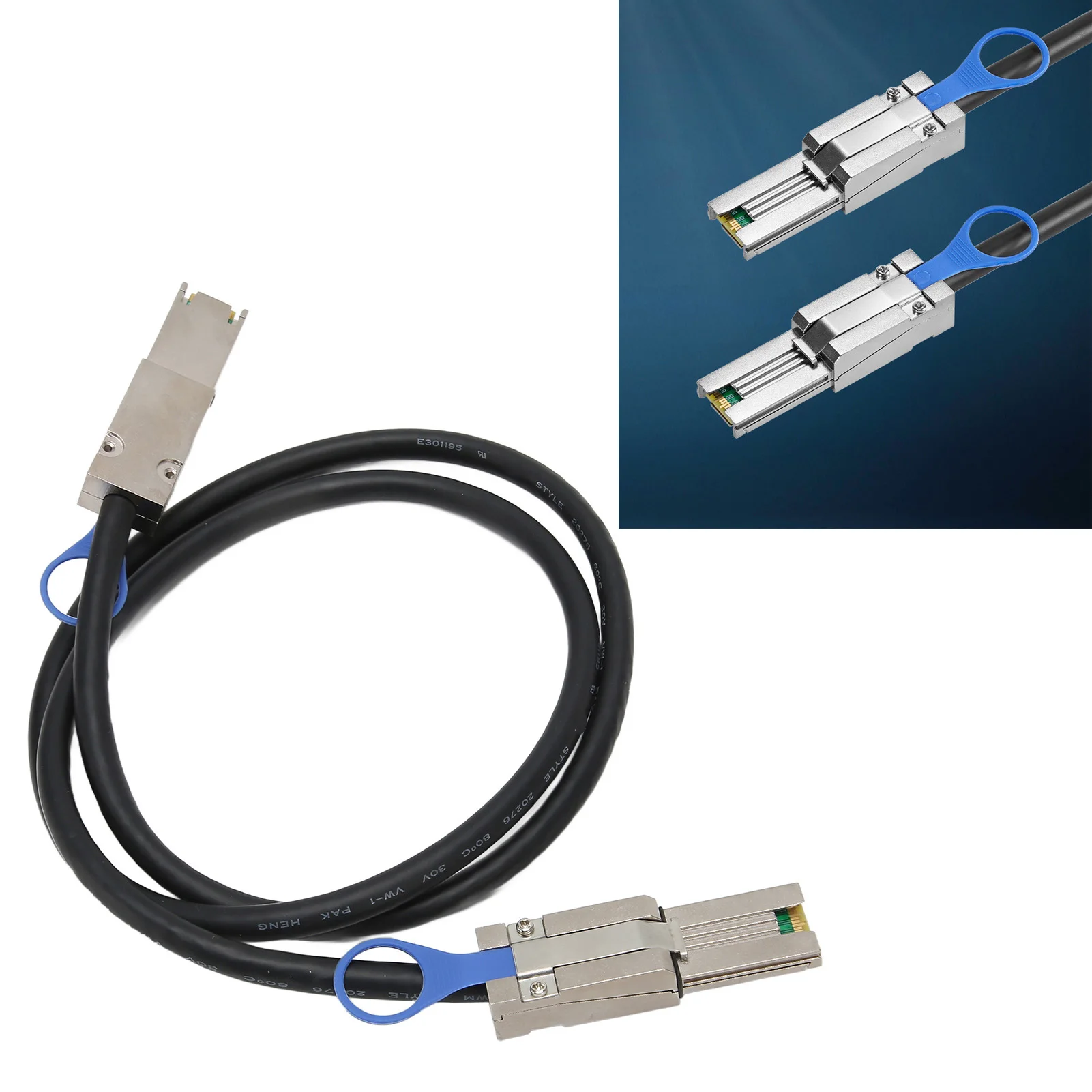 

Mini SAS Cables SFF 8088 to SFF 8088 Cable Professional Standard Male to Male 12 Gbps Mini SAS 26Pin Cable for Computer 3.3ft