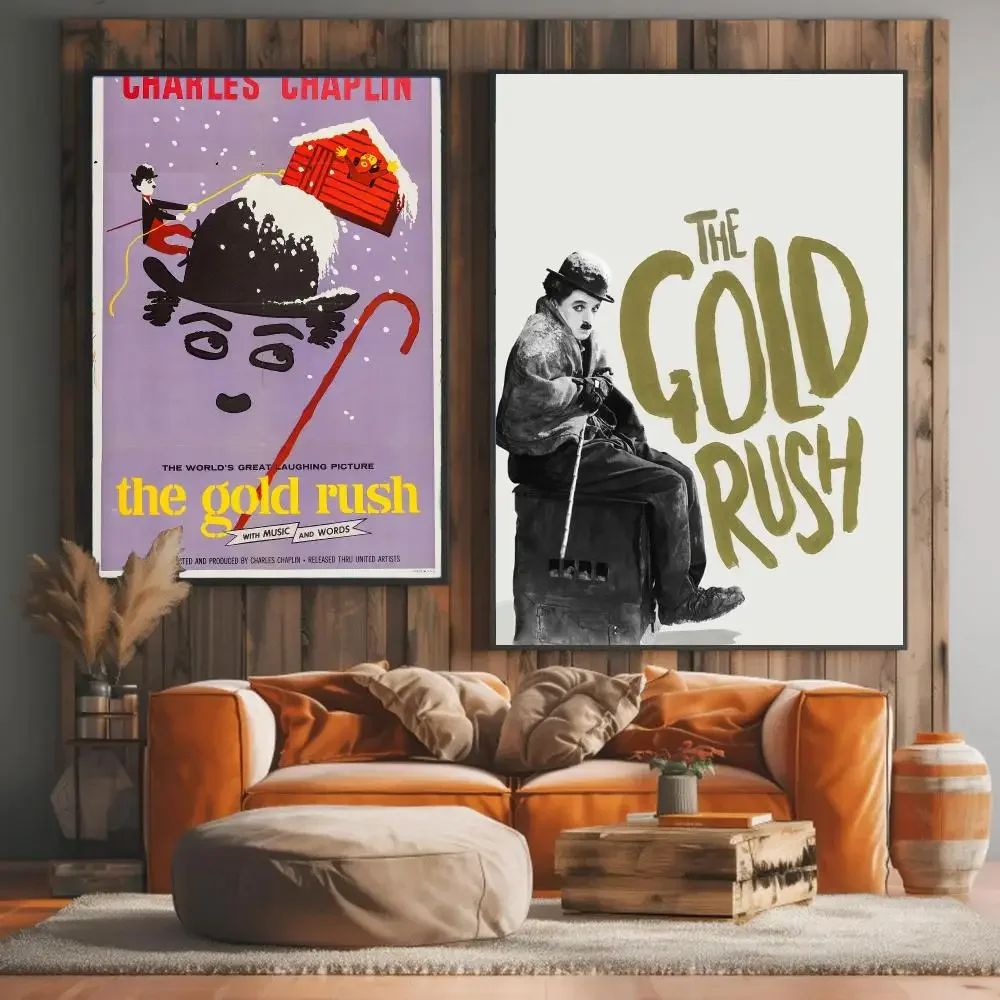 classic movie T-The Gold Rush-H Painting Calligraphy Elegant Botanical Decor for Living Room Modern Interior Design