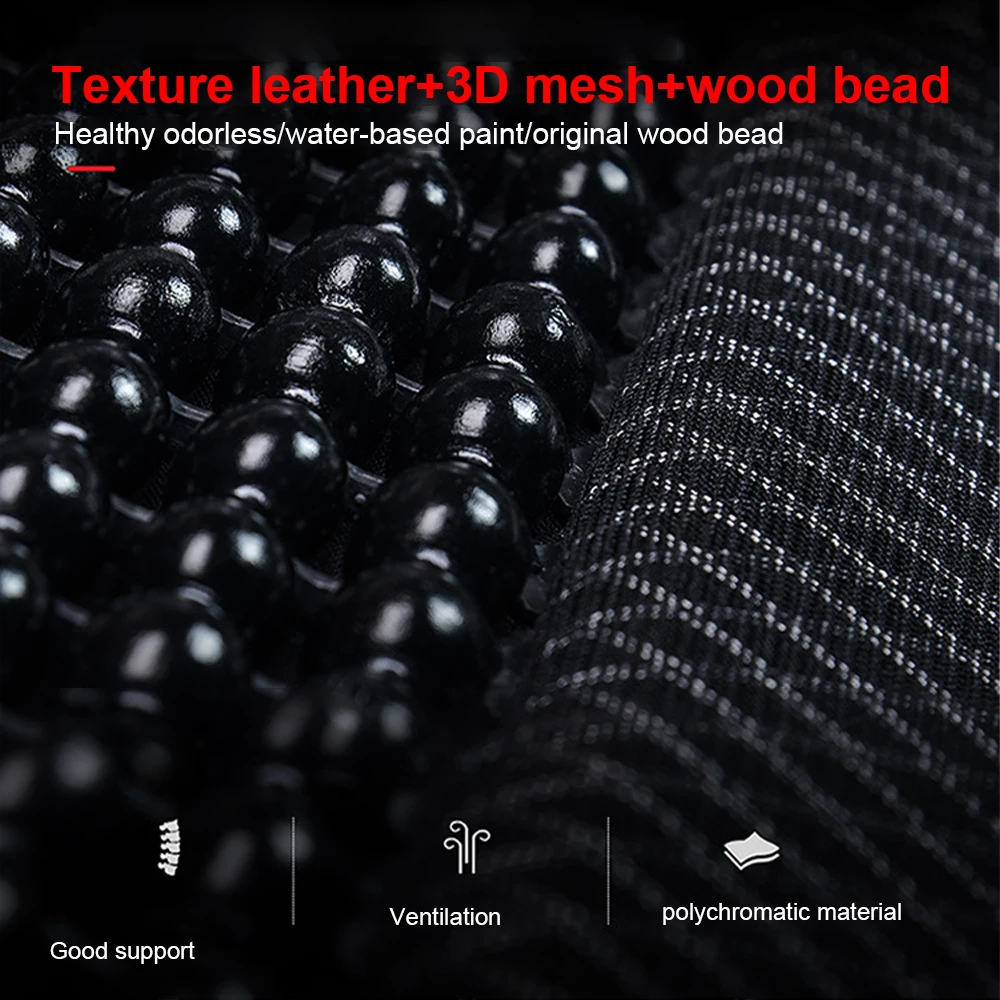 Auto Holz Perle Sitzkissen Sommer Coole Leder Auto Sitz Abdeckung Atmungsaktive Handgemachte Auto Sitz Matte Pad Universal Auto Zubehör – Detail 8