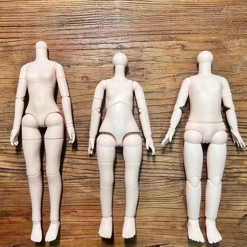 28cm Height Universal Version Body for 1/6 BJD Plastic 30cm Girl Doll Joints Body Accessories for Girls Dress Up Toys