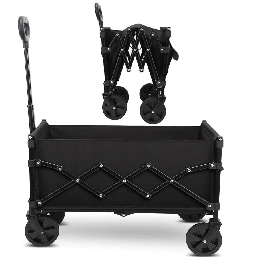 

Тележка-роллер с внедорожными колесами и телескопической ручкой для перевозки багажа, покупок и занятий спортом на открытом воздухе, грузоподъемность 200 фунтов