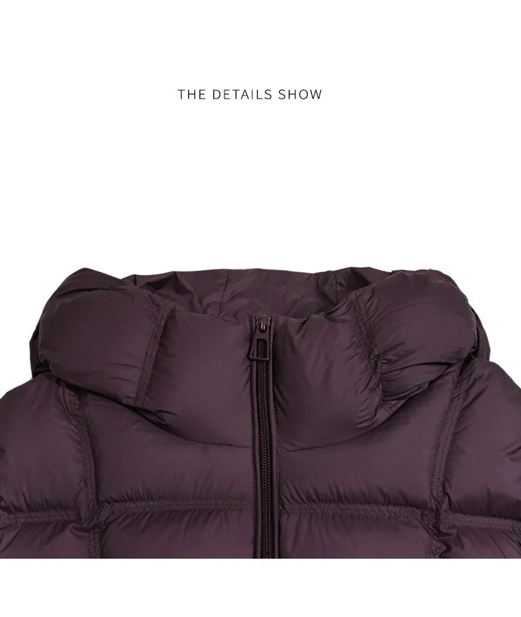 LOUISYAO 90% Duck Down Three Proof Jacket Women 2025 Winter Minimalist Hooded Thickened Premium Warm Outerwear Coat