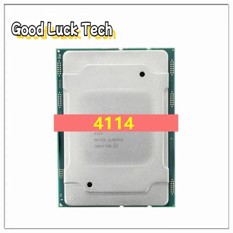 Used For Intel Original Xeon 4114 2.2GHZ 10-Cores 20-Thread 13.75MB Smart Cache CPU Processor 85W LGA3647 For Server Motherboard